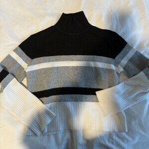 Striped Theory Turtleneck Sweater, Size L